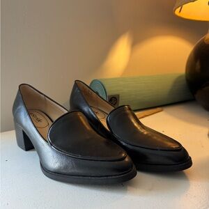 Nine West Black Leather Loafers